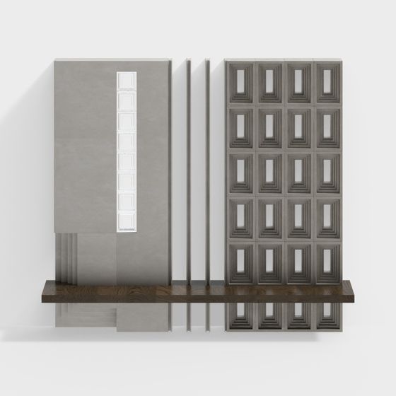 Urban Facade 3D model for Modern Design