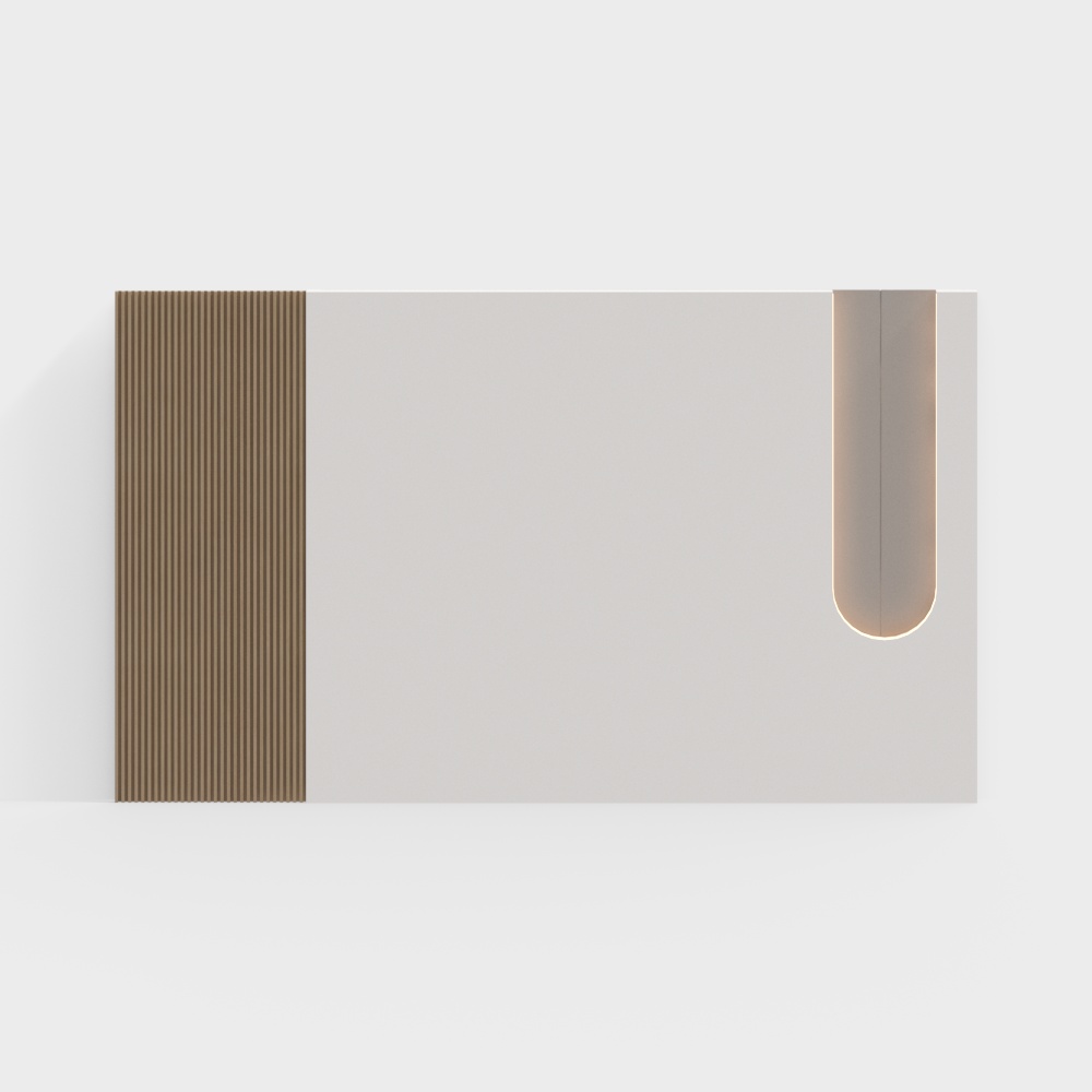 Creamy Style Background Wall