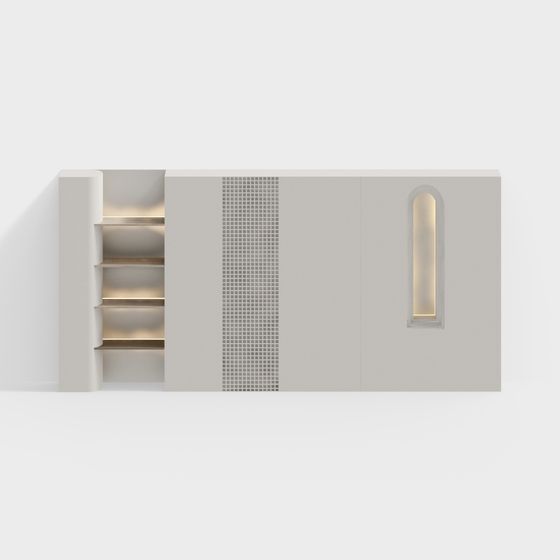 Urban Shelf 3D Model for Modern Spaces