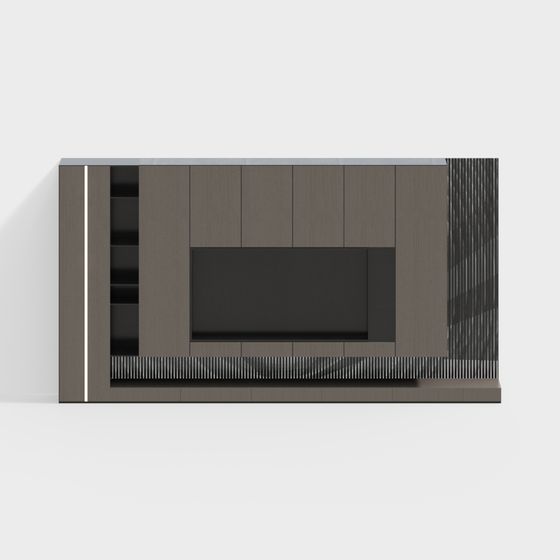 Urban Living Room TV Cabinet 3D model for Creative Projects