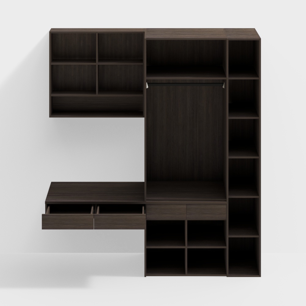 Cabinet 3.0 with 2 Doors, Equipped with Roller Tracks