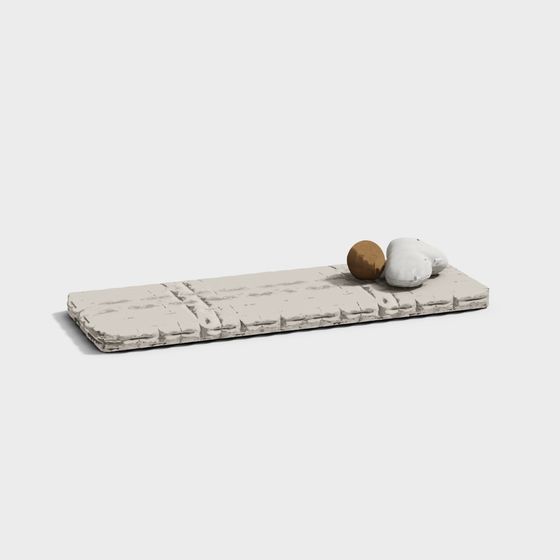 Stone Plank & Cobblestones 3D model