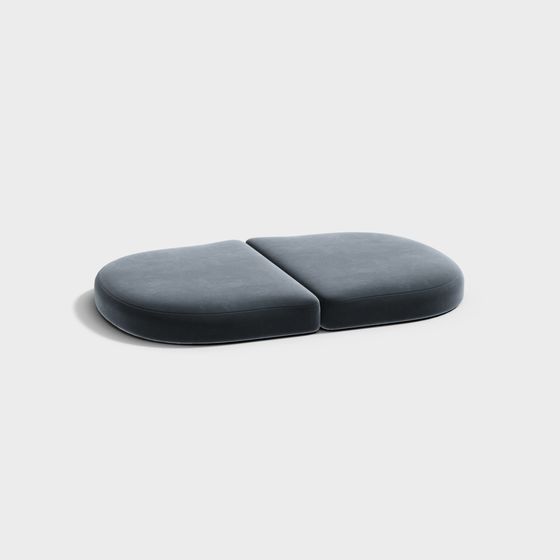 Unique Double Arc Cushion 3D model