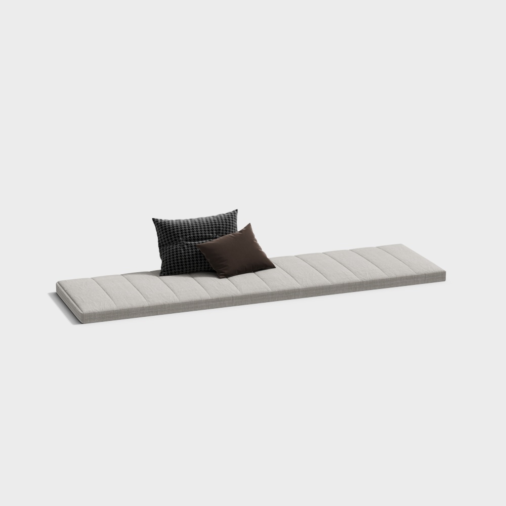 Coussin de rebord de fenêtre crémeux