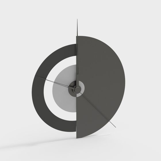 Split Circle 3D Model – Unique Geometric Minimalism