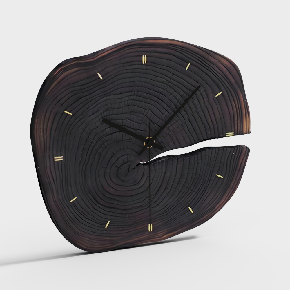 현대 목재 시계