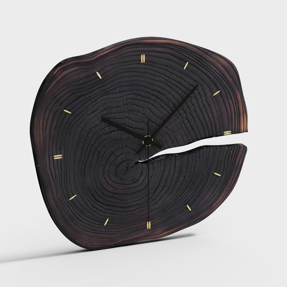 현대 목재 시계