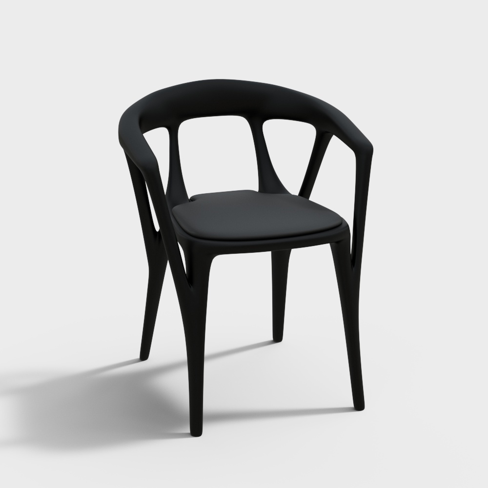 Futuristic Low-Polygon Chair 3D model