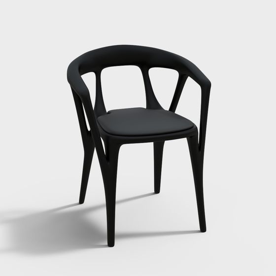 Futuristic Low-Polygon Chair 3D model