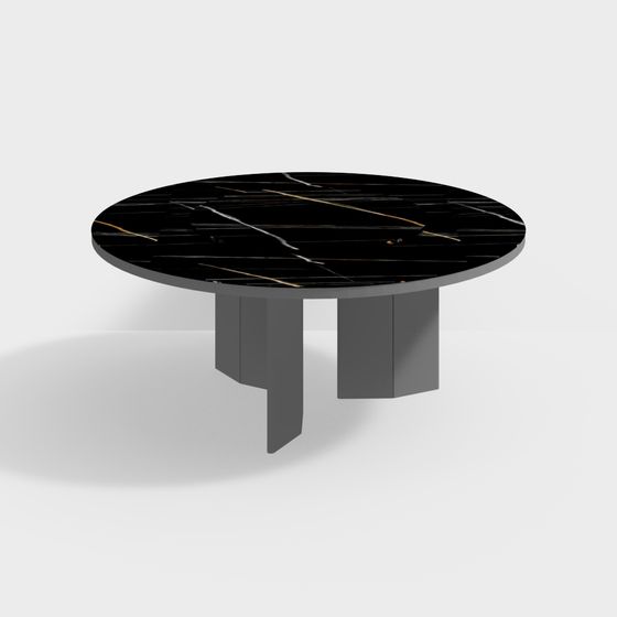 Urban Nightscape Round Table 3D model for Modern Designs