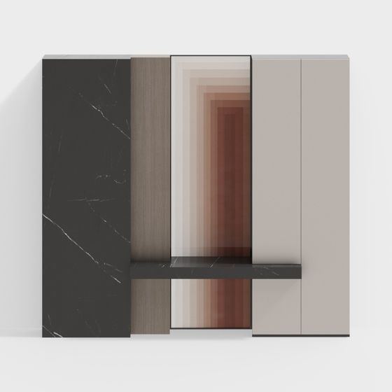 Elegant Geometric 3D Model for Modern Design