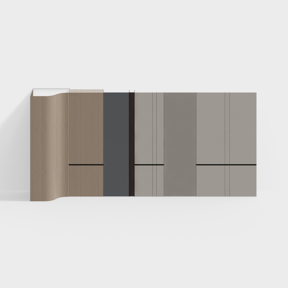 Modern minimalist background wall