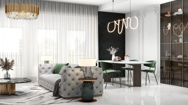 Modern Living & Dining with ONNO Artwork