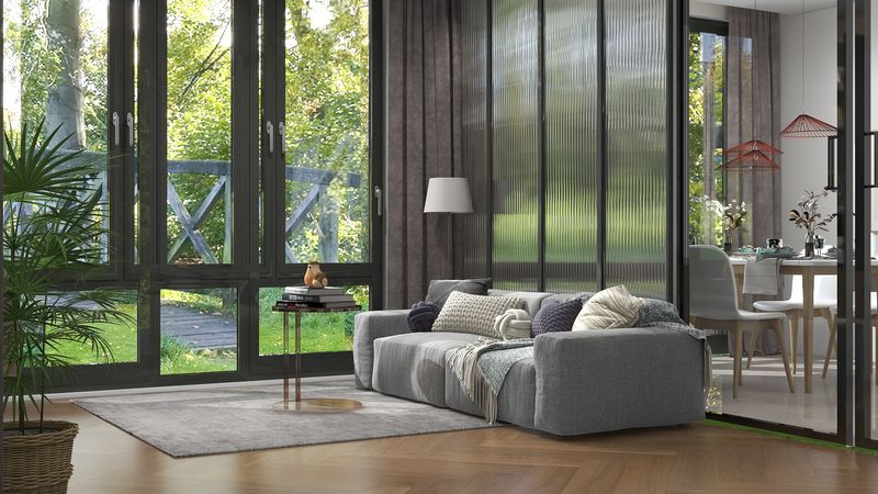 Minimalist Living Room with Contrast Accents