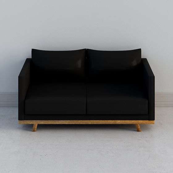 Urban Elegance Low-Poly 3D Sofa Model