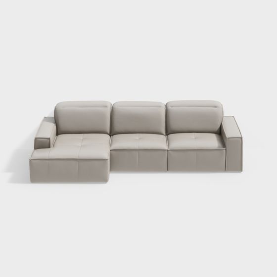 Modern Low-Polygon Sofa 3D model
