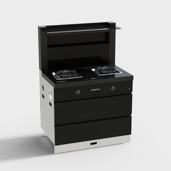 Shao Feng - Piano di cottura integrato - D3-3B-90