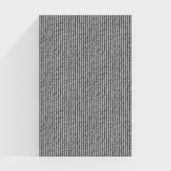 Rustic Ribbed Panel 3D model for Creative Projects