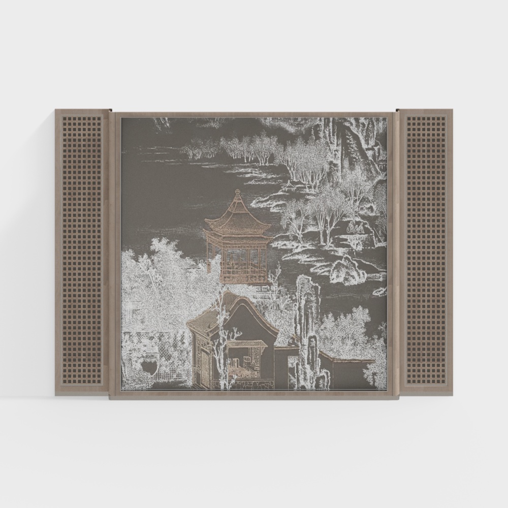 New Chinese-style Background Wall