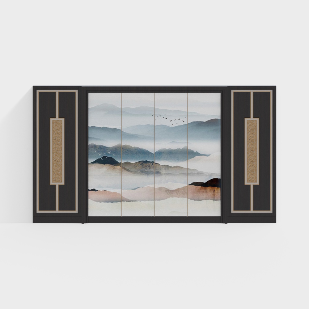 New Chinese-style Background Wall