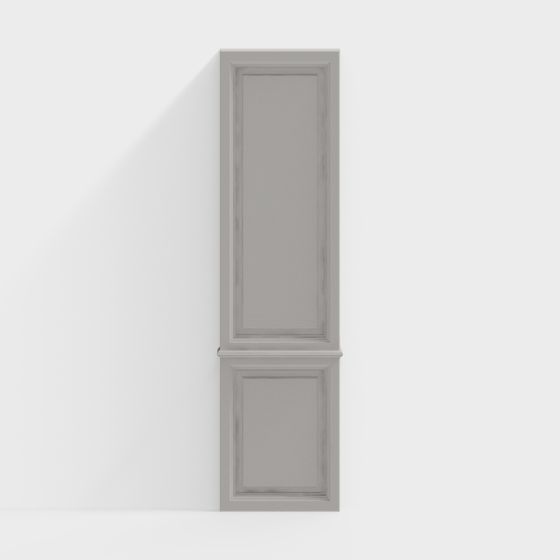 Elegant Low-Poly Classic Door 3D model