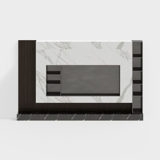Urban Living Room TV Cabinet 3D model