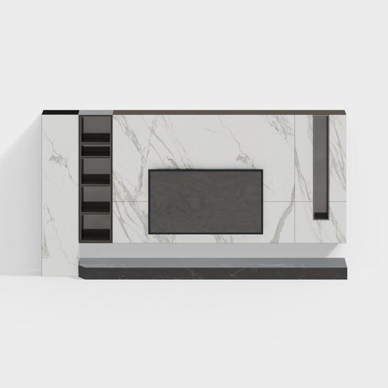 Elegant 3D Model TV Cabinet for Contemporary Spaces