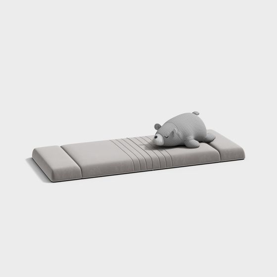 Charming Bear Nap Bed 3D model for Kids