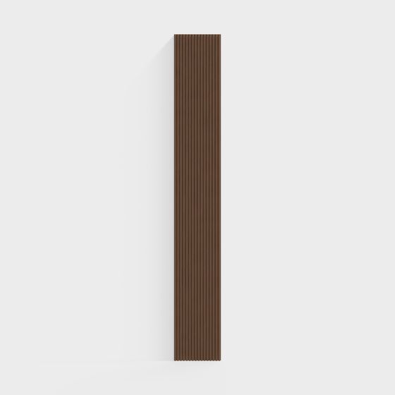 Retro Ribbed Column 3D model