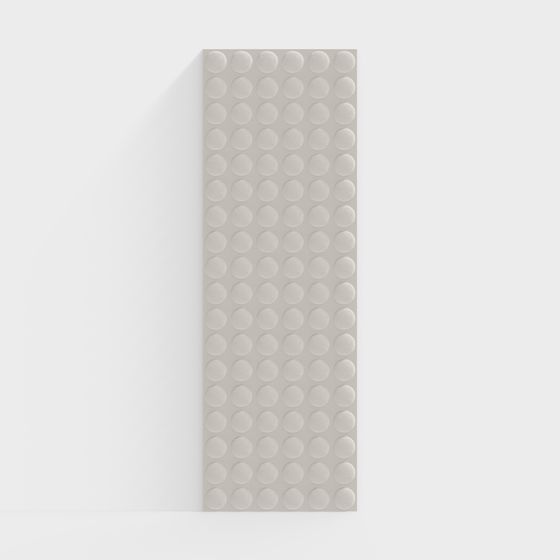 Low Poly Detailed Wall Panel 3D model