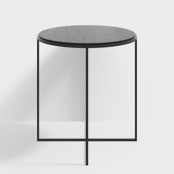 Modern Low Polygon Round Table 3D model