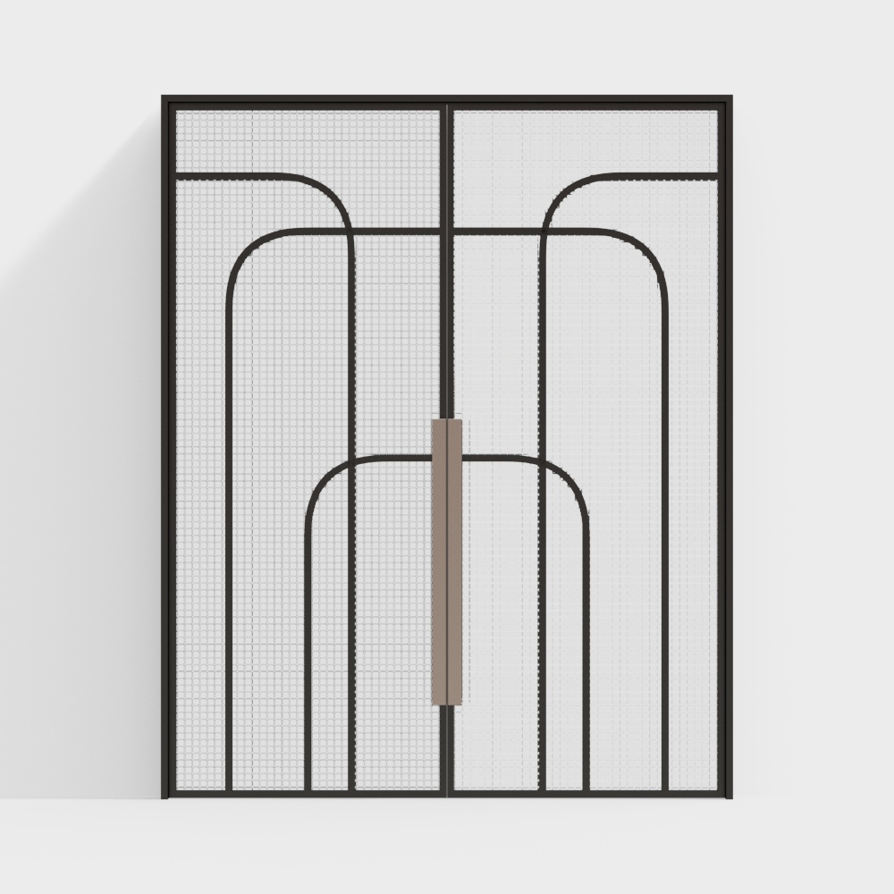 Embossed Glass Doors B