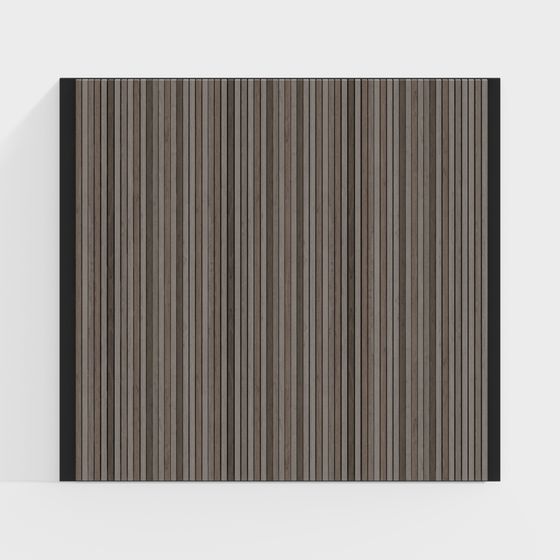 Stylish Vertical Wood Panel 3D model for Creative Spaces