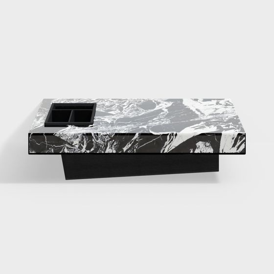 Sophisticated Marble Storage Box 3D model