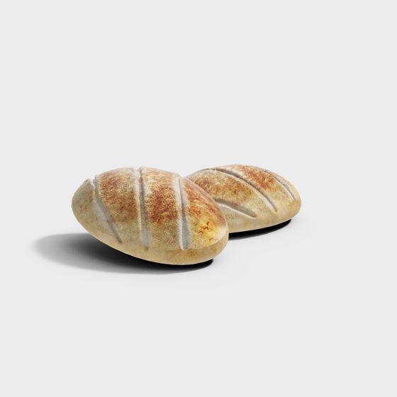 Freshly Baked Baguette 3D model for Creative Projects