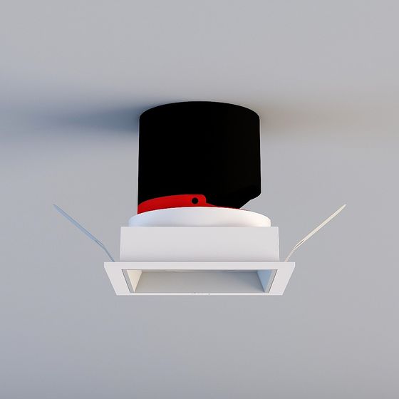 Stylish Ceiling Light Low Poly 3D model