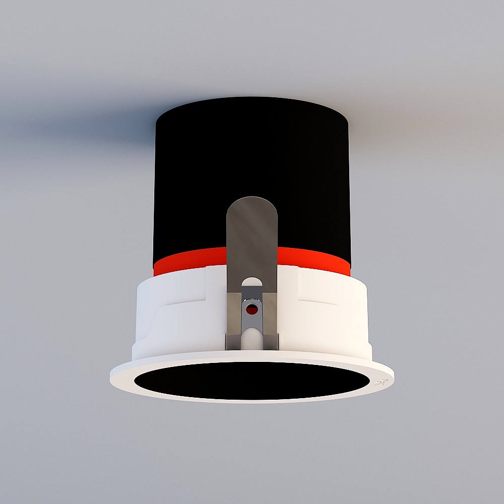 Industrial Pendant Light 3D model