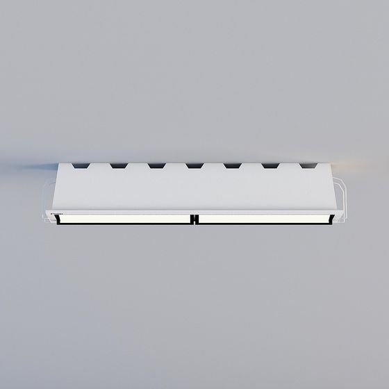 Linear Light Fixture 3D model for Modern Spaces