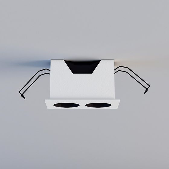 Modern Minimalist Low-Poly Light Fixture 3D model