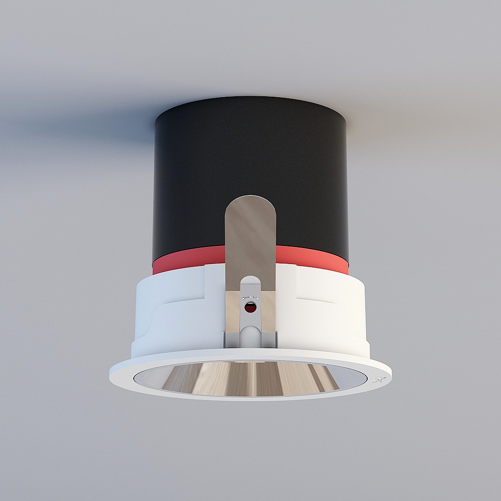 Sleek Low-Polygon Modern Lamp 3D model