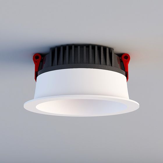 Sleek Ceiling Light 3D model for Modern Design