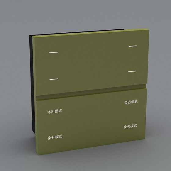 Smart Louver 3D Model for Modern Interiors