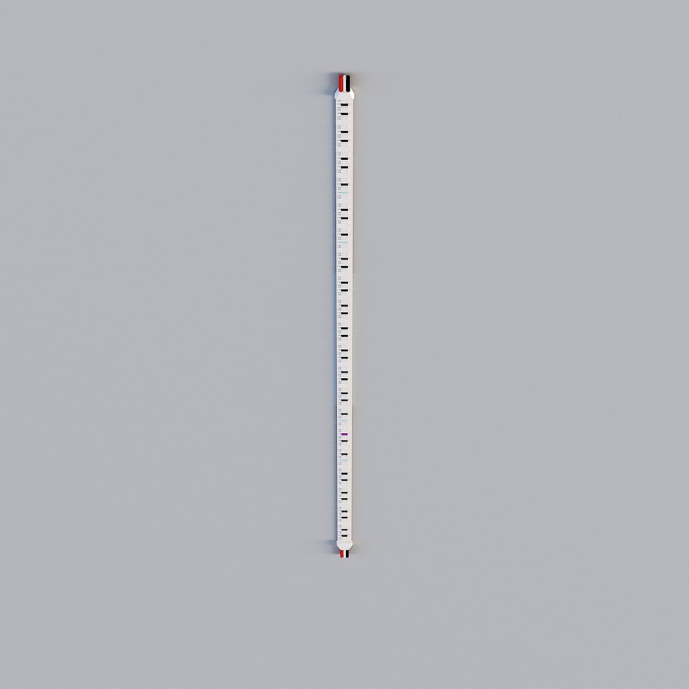 High-Detail Low-Poly Thermometer 3D model