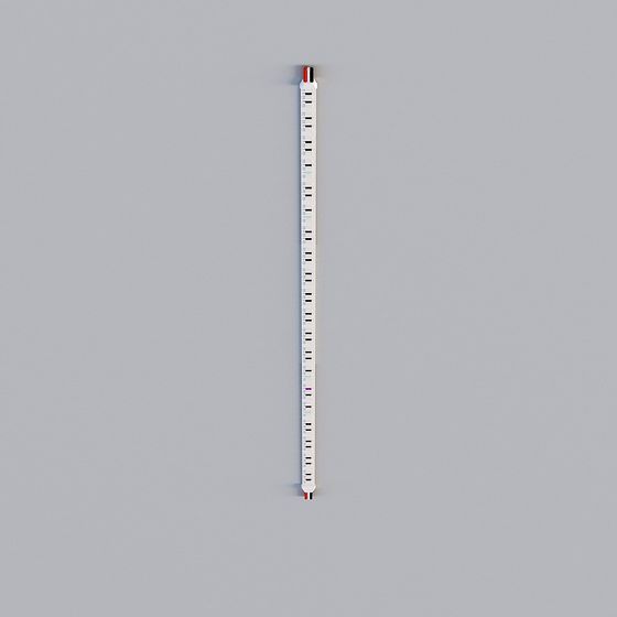 Stylish Low-Poly Thermometer 3D Model