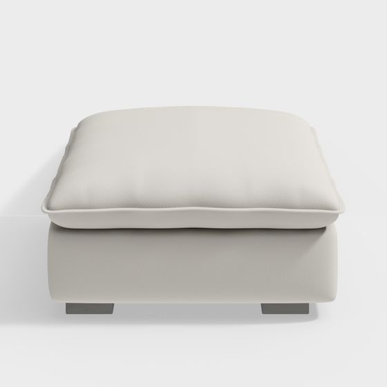 Stylish Gray Italian Single Sofa 3D Model