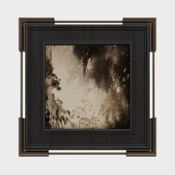 Vintage Picture Frame 3D model