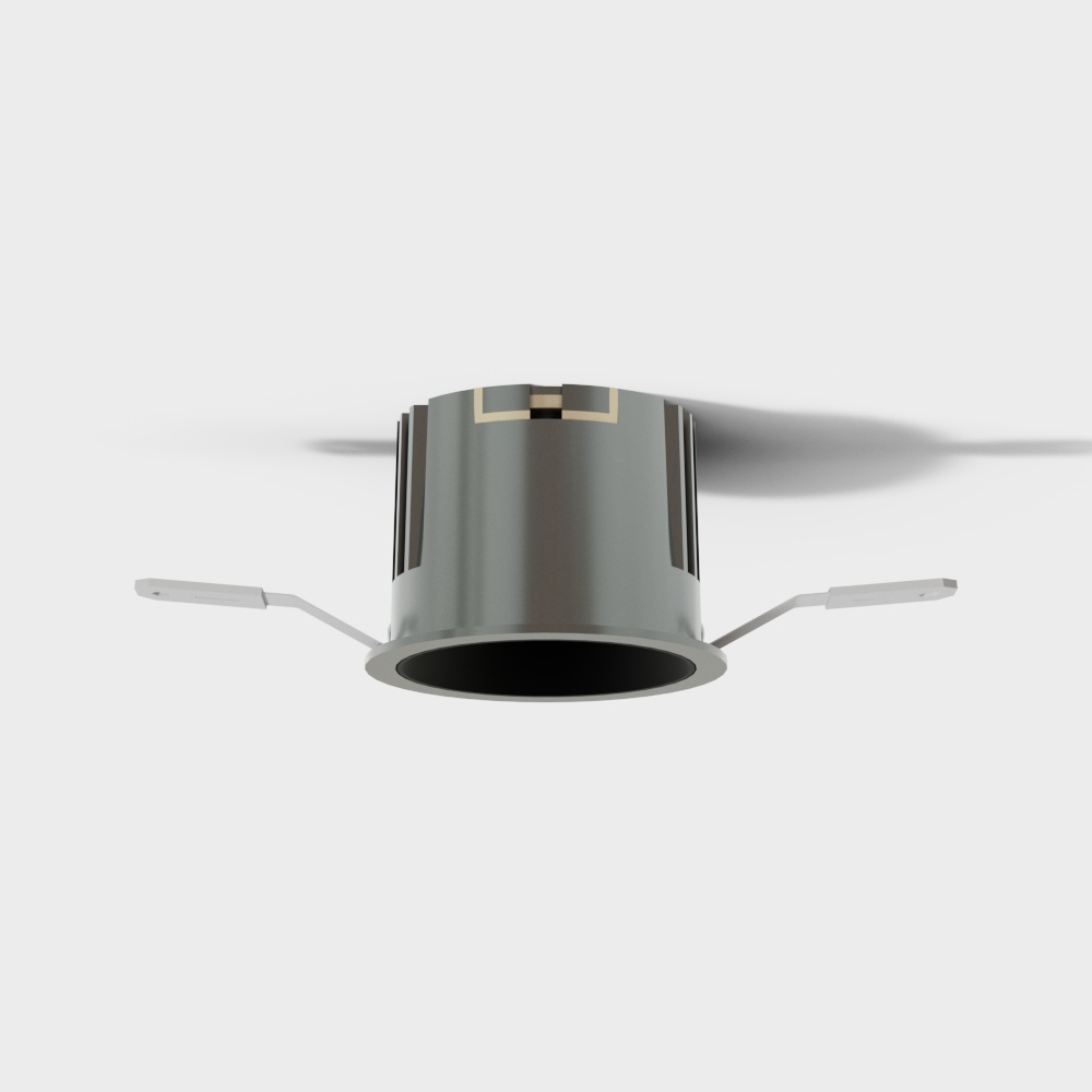 Futuristic Low-Poly 3D Model with Metallic Finish