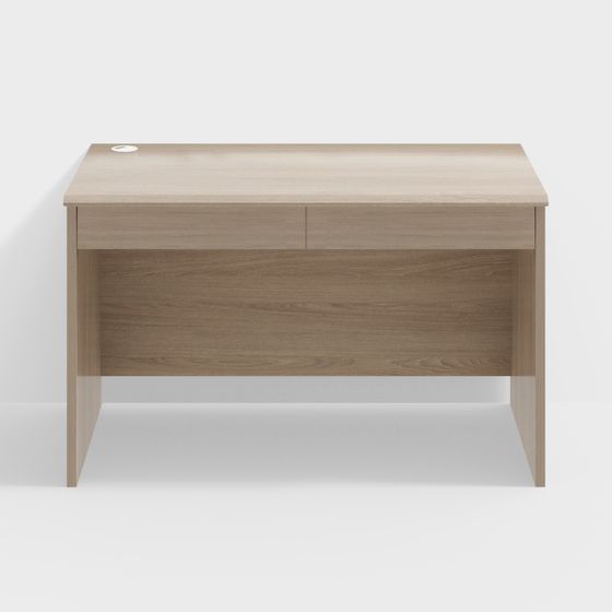 Huazhong University of Science and Technology Writing Desk 3D Model in Wood Color