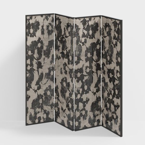 Abstract Art Screen 3D model for Creative Spaces