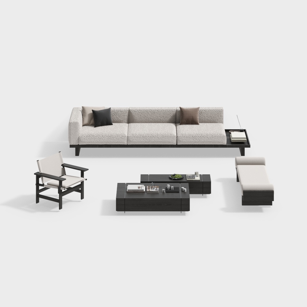 モダンミニマリストソファセット